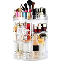 Boxalls Organizador de Maquillaje de Giratorio- Transparentes | Organizador de Cosméticos con Rotación 360 Grados…